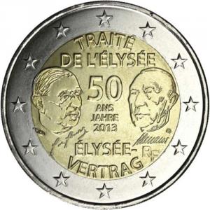 2 EURO-Gedenkmünze, Frankreich 2013 - 50. Jahrestag der Unterzeichnung des Élysée-Vertrags
Klicken Sie zur Detailabbildung.